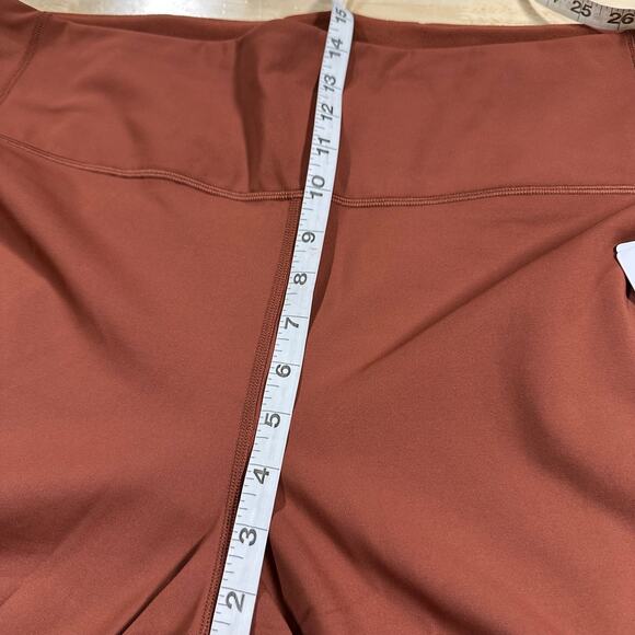 Athleta NWT Rainier High Rise Legging Size 3X Rust Dried Cinnamon Zip Pockets - Picture 11 of 12